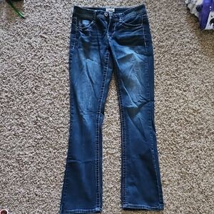 Mudd Women's Boot Cut Jeans in Deep Blue